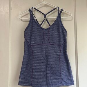 Women’s Athleta Purple Patterned Tank Top - Size Medium
